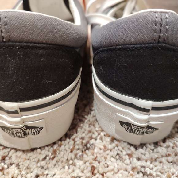 New Vans Era Platform (2-Tone) Low Top Sneakers, M 5.5 W 7  Black and grey - Picture 7 of 8